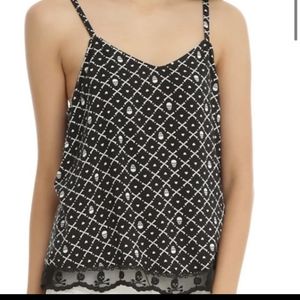 Black & White Skull & Bones Tank Top